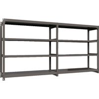 ICHIMAI 重量ボルトレスラック 段荷重1000Kg H1800×W1800×D600 天地4段 単体グレー TH1000-666T4（直送品）