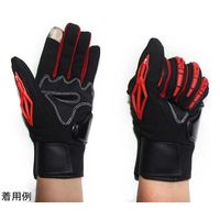 Trimate バイク用グローブ スマホ操作対応 XL レッド TR-BGL001-RD-XL 1個 67-4917-85（直送品）