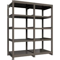 ICHIMAI 重量ボルトレスラック 段荷重1000Kg H2100×W900×D750 天地5段 単体グレー TH1000-737T5（直送品）