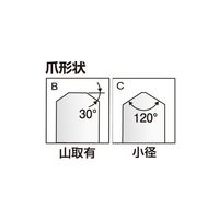 ジーネット 日本製鋼所用 ALーHF アルミ生爪 AL-HF-6-H35 1組 64-3271-95（直送品）