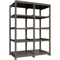 ICHIMAI 重量ボルトレスラック 段荷重1000Kg H2400×W900×D900 天地5段 単体グレー TH1000-839T5（直送品）