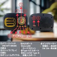 ケイブライト レトロFM・Bluetoothスピーカー FT-BT04-BK 1台