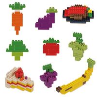 カワダ ダイヤブロック OKOMEIRO（オコメイロ） いろんなたべもの 1個