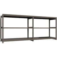 ICHIMAI 重量ボルトレスラック 段荷重1000Kg H1500×W1800×D750 天地3段 単体グレー TH1000-567T3（直送品）
