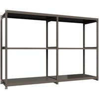 ICHIMAI 重量ボルトレスラック 段荷重1000Kg H2400×W1800×D900 天地3段 単体グレー TH1000-869T3（直送品）