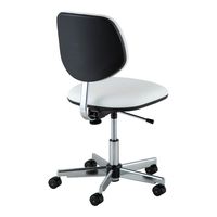 アズワン 快適クリーンルームチェア(フィット)ホワイト リング無し 4-6130-03 1個（直送品）