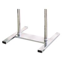 常磐精工 PAパネルスタンド23TWK-B 片面 ゴム輪キャスター付 PA23TWKG-B 1台（直送品）