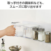 マグネットラック ウォールラック ホワイト 磁石 キッチンアクセサリ KAWWLSLMGAWH エレコム 1個