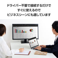 USB-C to HDMI 変換ケーブル 2m 4K 60Hz 耐断線 ホワイト MPA-CHDMISM20WH エレコム 1個