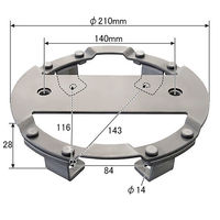 パーマンコーポレーション ホイルセンターキャップ いすゞ 大型トラック リア 19.5インチ 1277500000 1個（直送品）