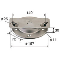 パーマンコーポレーション ホイルセンターキャップ 三菱ふそう 大型トラック フロント 19.5インチ 1278200000 1個（直送品）