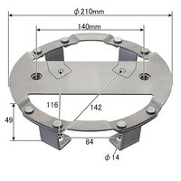 パーマンコーポレーション ホイルセンターキャップ 三菱ふそう 大型トラック リア 19.5インチ 1278500000 1個（直送品）