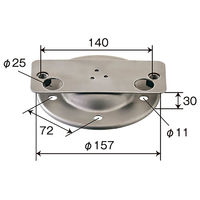 パーマンコーポレーション ホイルセンターキャップ 三菱ふそう 大型トラック フロント 19.5インチ 1278210000 1個（直送品）