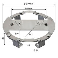 パーマンコーポレーション ホイルセンターキャップ 三菱ふそう 大型トラック リア 19.5インチ 1278510000 1個（直送品）