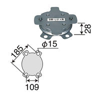 パーマンコーポレーション ホイルセンターキャップ 日野 いすゞ 大型トラック リア 22.5インチ 1284600000 1個（直送品）