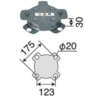 パーマンコーポレーション ホイルセンターキャップ 三菱ふそう ひきずり大型トラック リア 22.5インチ 1284800000 1個（直送品）