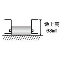 パーマンコーポレーション ローラー台 パレット移動用 0.8ton アルミ 5111100000 1個（直送品）