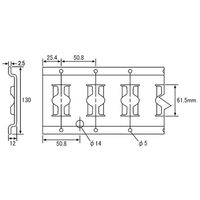 パーマンコーポレーション Eトラック レール スチール 塗装 6430221000 1個（直送品）