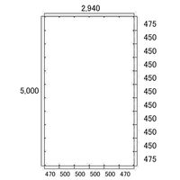 パーマンコーポレーション トラック平シート 1~2tトラック用 ペケット無し 巾2.94×長さ5m 7620046000 1個（直送品）