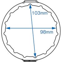 JTC フューエルフィルターレンチ JTC6781 1個 507-0367（直送品）