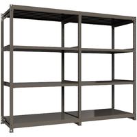 ICHIMAI 重量ボルトレスラック 段荷重1000Kg H2400×W1500×D900 天地4段 単体グレー TH1000-859T4（直送品）