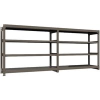 ICHIMAI 重量ボルトレスラック 段荷重1000Kg H1500×W1800×D600 天地4段 単体グレー TH1000-566T4（直送品）