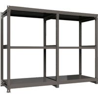 ICHIMAI 重量ボルトレスラック 段荷重1000Kg H1800×W1200×D750 天地3段 単体グレー TH1000-647T3（直送品）