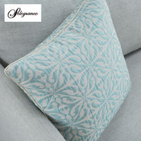 川島織物セルコン バスティーユ クッションカバー 450×450mm ブルーグリーン LL1407_08BG 1枚（直送品）