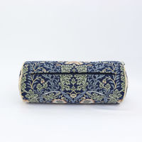 川島織物セルコン いちご泥棒 ボルスター型クッション LL1710 40×18cm ブルー LL1710_85B 1枚（直送品）