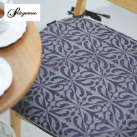 川島織物セルコン バスティーユ シートクッション LN1407 45×43cm グレー LN1407_98GR 1枚（直送品）