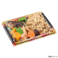 エフピコ 弁当容器 MSD穂高膳23-18-1 雷神内黒 7E543181 1ケース(600個(50個×12)（直送品）