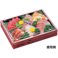 エフピコ 弁当容器 WPS-角251-190 本体 赤焼板目黒 80050139 1ケース(135個(15個×9)（直送品）