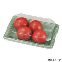 エフピコチューパ フルーツ容器 PSTR250平 くもはだ濃グリーン CP003880 1ケース(1000個(100個×10)（直送品）