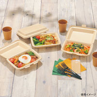 エフピコチューパ 紙デリ 角丼 19-15 共蓋 CP501813 1ケース(600個(50個×12)（直送品）