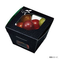 エフピコチューパ フルーツ容器 紙ベジ85角 黒 FMS CP501820 1ケース(600個(50個×12)（直送品）