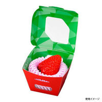 エフピコチューパ フルーツ容器 紙ベジ80角 赤 FMS CP501819 1ケース(600個(50個×12)（直送品）