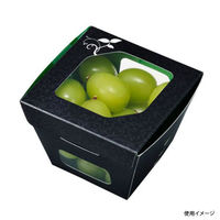 エフピコチューパ フルーツ容器 紙ベジ90角 黒 FMS CP501822 1ケース(600個(50個×12)（直送品）