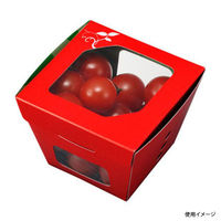 エフピコチューパ フルーツ容器 紙ベジ95角 赤 FMS CP501825 1ケース(600個(50個×12)（直送品）