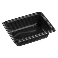 エフピコ 軽食容器 DLV角19-14R(55)MSD 黒 7E191450 1袋(50個)（直送品）