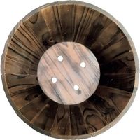 加藤伝蔵商店 伝蔵 焼杉プランター深型φ38 P281 1セット(6個) 430-6736（直送品）