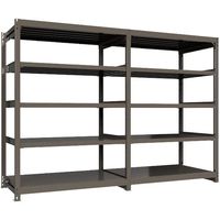 ICHIMAI 重量ボルトレスラック 段荷重1000Kg H2100×W1500×D900 天地5段 単体グレー TH1000-759T5（直送品）
