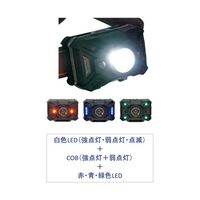 リッチボンド FIREーFOX 防水(IPX6) 4カラーLEDヘッドランプ FX-2114 1個 67-5727-83（直送品）