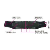 アシスト ハードデラックス・メッシュ ブラック L 07319 1本 68-4057-55（直送品）