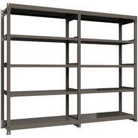 ICHIMAI 重量ボルトレスラック 段荷重1000Kg H2400×W1500×D600 天地5段 単体グレー TH1000-856T5（直送品）