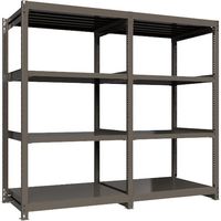 ICHIMAI 重量ボルトレスラック 段荷重1000Kg H2100×W1200×D900 天地4段 単体グレー TH1000-749T4（直送品）