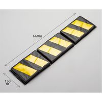 日本緑十字社 コーナーガード(マグネット付き) LFGー1 黄(反射)/黒 150×660×20mm 246088 1枚（直送品）