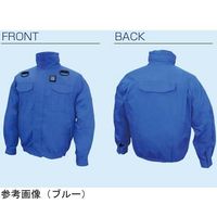 ブレイン 7.4V/胸スイッチ式 綿100% 空調エアコン 服ハーネス 服地のみ ブルー L MESH-BR-7000-1 1着（直送品）