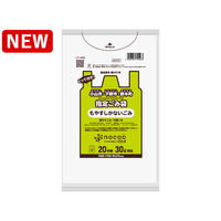 ゴミ袋 小山市・下野市・野木町指定 nocoo とって付き 白半透明 30L 20枚入 5パック 0.015mm 日本サニパック