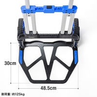 サンワサプライ 折りたたみキャリー(2輪台車) CART-FA10BK 1個（直送品）