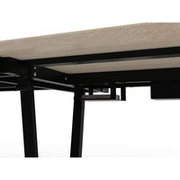 【車上渡し】アール・エフ・ヤマカワ チルト フリーアドレステーブル 増連部材 引出し付き RFCLT-1212ADDM-BL-DR 1台（直送品）